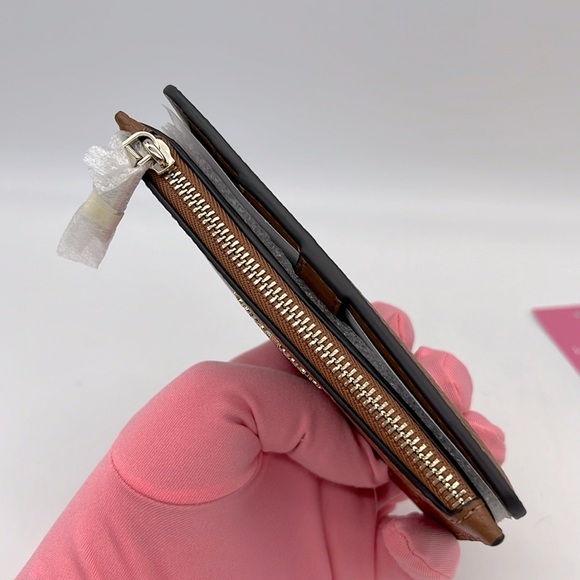 Kate Spade Leila Small Slim Bifold Wallet Warm Gingerbread - Picture 7 of 13